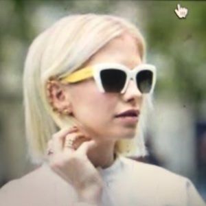 Miu Miu gradient retro inspired cat eye sunglasses
